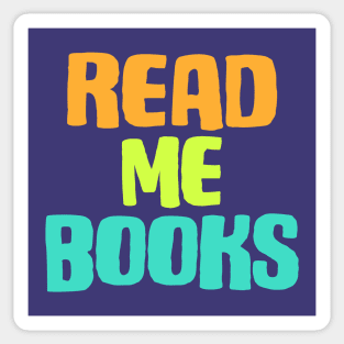 Read me books (bright citrus colors) Sticker